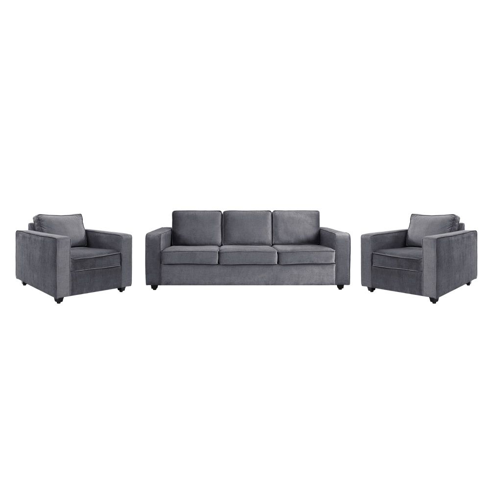 Napper Plus Sofa Set - (3+1+1) Reflection Charcoal Grey